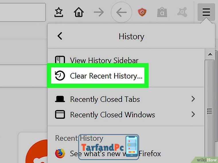 Clear Recent History