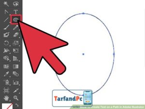 نحوه ایجاد متن جهت دار در برنامه   Adobe Illustrator (متن روی شکل)