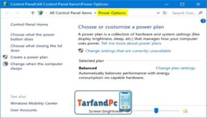 آموزش تنظیمات ویندوز power Options