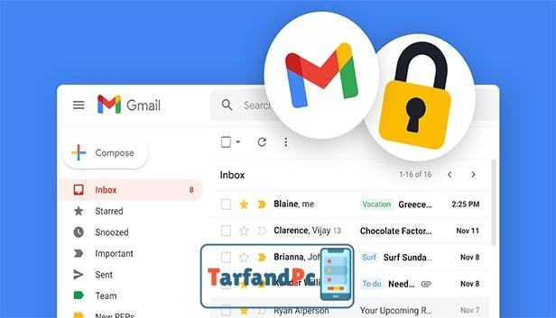افزایش امنیت جیمیل