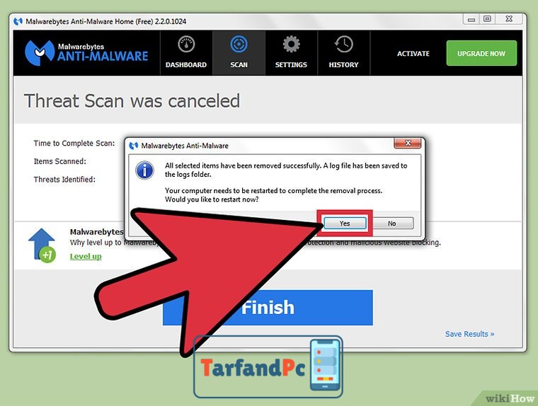 تنظیم Malwarebytes Anti‐Malware