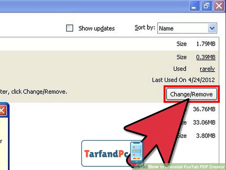 حذف FoxTab PDF Creator
