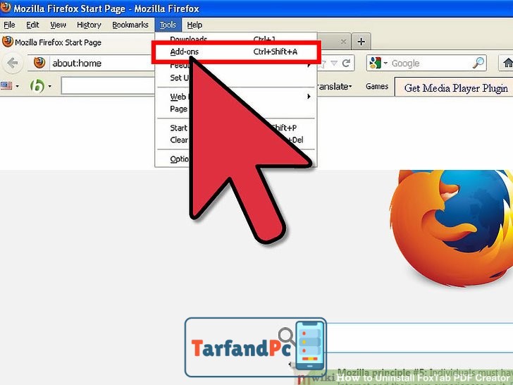 حذف FoxTab PDF Creator