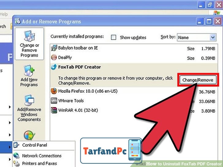 حذف FoxTab PDF Creator