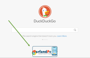 صفحه اصلی DuckDuckGo