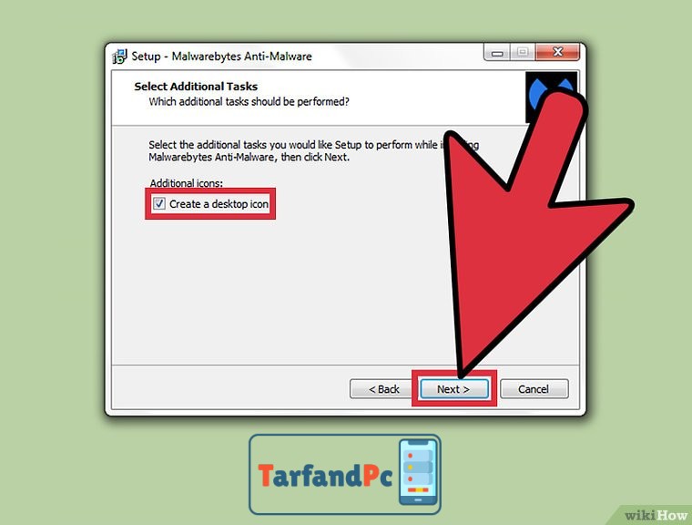 نصب Malwarebytes Anti‐Malware