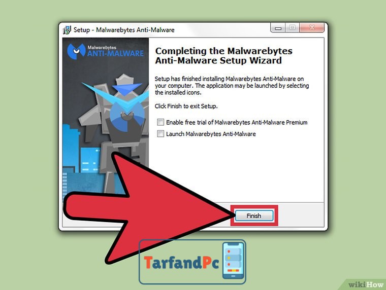 نصب Malwarebytes Anti‐Malware